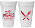 Personalized Wedding 20 oz Foam Cups - Eat Drink Be Married | 368