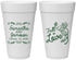 Personalized Wedding 20 oz Foam Cups - Fall In Love | 377
