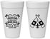 Personalized Wedding 20 oz Foam Cups - Fleur De Lis | 378