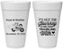 Personalized Wedding 20 oz Foam Cups - Journey Traveling With | 385