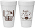 Personalized Wedding 20 oz Foam Cups - Football | 394