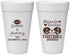 Personalized Wedding 20 oz Foam Cups - Hearts United Football | 395