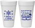 Personalized Wedding 20 oz Foam Cups - Christmas Winter | 399
