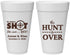 Personalized Wedding 20 oz Foam Cups - The Hunt Is Over | 400