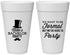Personalized Bachelor Party 20 oz Foam Cups - Formal | 40007