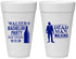 Personalized Bachelor Party 20 oz Foam Cups - Dead Man Walking | 40011