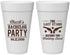 Personalized Bachelor Party 20 oz Foam Cups - Last Stand Wedding Bands | 40015