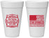 Personalized Bachelor Party 20 oz Foam Cups - Star Spangled Hammered | 40032
