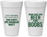 Personalized Bachelor Party 20 oz Foam Cups - Beer And Boobs | 40039