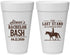 Personalized Bachelor Party 20 oz Foam Cups - The Last Stand | 40050