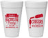 Personalized Bachelor Party 20 oz Foam Cups - Cheers | 40072