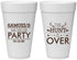 Personalized Bachelor Party 20 oz Foam Cups - Hunt Is Over | 40084
