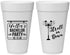 Personalized Bachelor Party 20 oz Foam Cups - Mardi Gras | 40092
