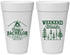 Personalized Bachelor Party 20 oz Foam Cups - Camping | 40093