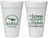Personalized Wedding 20 oz Foam Cups - Love Laughter Happily | 404