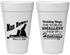 Personalized Wedding 20 oz Foam Cups - Man Down | 407