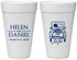 Personalized Wedding 20 oz Foam Cups - Just Married Old Car | 413