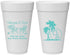 Personalized Wedding 20 oz Foam Cups - Beach | 423