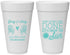 Personalized Wedding 20 oz Foam Cups - Vows Are Done Enjoy Sun | 428