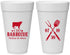 Personalized Wedding 20 oz Foam Cups - I Do Barbecue Bbq | 433