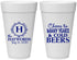 Personalized Wedding 20 oz Foam Cups - Cheers To Cold Beers | 439