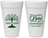 Personalized Wedding 20 oz Foam Cups - Love And Happiness | 451