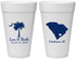 Personalized Wedding 20 oz Foam Cups - Palmetto Tree | 476