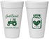 Personalized Wedding 20 oz Foam Cups - Just Hitched Mason Jar | 483