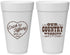 Personalized Wedding 20 oz Foam Cups - Country Wedding | 484