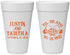 Personalized Wedding 20 oz Foam Cups - Til Death Do Us Part | 485