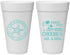 Personalized Wedding 20 oz Foam Cups - Sandy Feet Salty Kisses | 488
