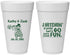 Personalized Wedding 20 oz Foam Cups - Tractor Hitchin | 489