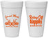 Personalized Wedding 20 oz Foam Cups - Motorcycle | 493