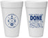 Personalized Wedding 20 oz Foam Cups - Nautical | 495