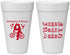 Personalized Wedding 20 oz Foam Cups - First Date Will You I Do | 497