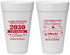 Personalized Prom 20 oz Foam Cups - 8th Grade Dance | 50013