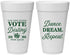 Personalized Prom 20 oz Foam Cups - Queen Vote | 50016