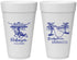 Personalized Wedding 20 oz Foam Cups - Barbados | 509