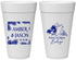 Personalized Wedding 20 oz Foam Cups - Belize | 511
