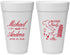 Personalized Wedding 20 oz Foam Cups - Italy | 515
