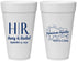 Personalized Wedding 20 oz Foam Cups - Domincan Republic | 522