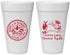Personalized Wedding 20 oz Foam Cups - Domincan Republic | 523