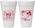 Personalized Wedding 20 oz Foam Cups - Mexico | 535