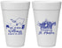 Personalized Wedding 20 oz Foam Cups - St Maarten | 543