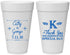 Personalized Wedding 20 oz Foam Cups - Monogram | 556