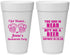 Personalized Bachelorette 20 oz Foam Cups - I Got Wasted | 60015