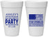 Personalized Bachelorette 20 oz Foam Cups - Star Spangled Hammered | 60025