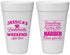 Personalized Bachelorette 20 oz Foam Cups - Something Borrowed | 60028