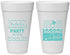 Personalized Bachelorette 20 oz Foam Cups - Rocking The River | 60033