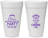 Personalized Bachelorette 20 oz Foam Cups - Keep Calm Drink On | 60036